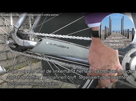 fietsketting spannen|FIETSKETTING SPANNEN (MET EN ZONDER。